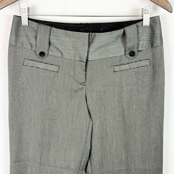 MAURICES | 🖤 Black Gray Tiny Houndstooth Print LowRise Dress Office Pants Slacks - Picture 6 of 9